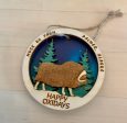 Wood Happy Oxidays Musk Ox Ornament Supply