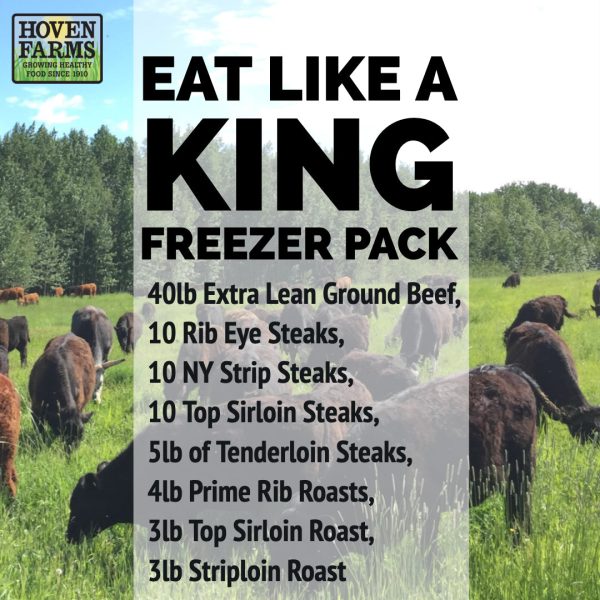 Eat Like a King Freezer Pack- Organic Grass Finished- 70 lb of Beef Online Hot Sale