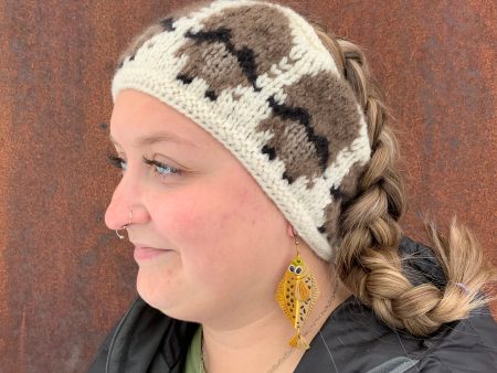 Merino Wool White Herd Circle Headbands on Sale