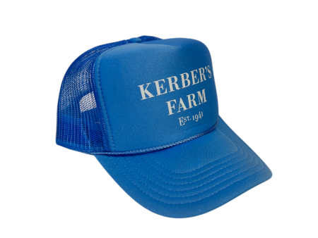 Baby Blue Kerber s Farm Trucker Hat Online Hot Sale