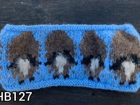 Merino Wool Baby Blue Herd Circle Headband Hot on Sale