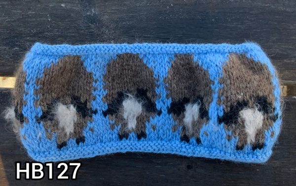 Merino Wool Baby Blue Herd Circle Headband Hot on Sale