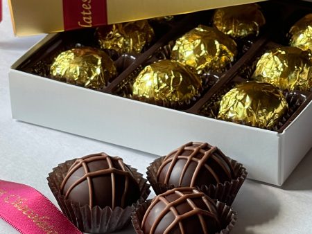 Intense Dark Chocolate Orange Truffles Gift Box Hot on Sale