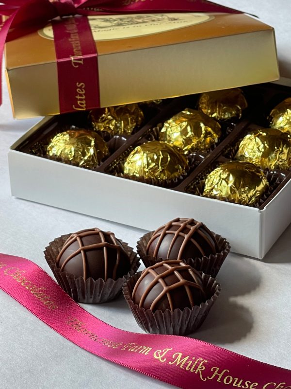 Intense Dark Chocolate Orange Truffles Gift Box Hot on Sale