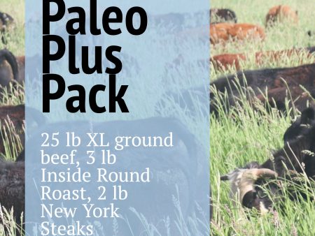 Paleo Plus Freezer Pack - Organic, Grass Finished - 30 lbs Supply