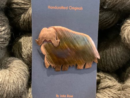 Copper Musk Ox Pin Hot on Sale