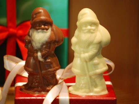 White Chocolate Santa For Cheap