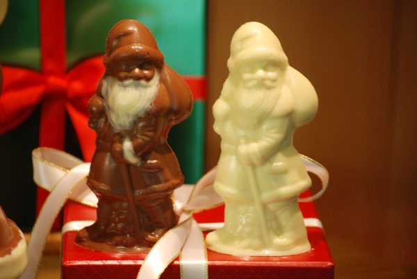 White Chocolate Santa For Cheap