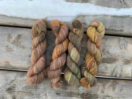 Hand Dyed 100% Qiviut Yarn, Alaska Jude s Yarn Hot on Sale