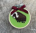 Fabric Musk Ox Ornament by Sew Dutch Sisters Hot on Sale