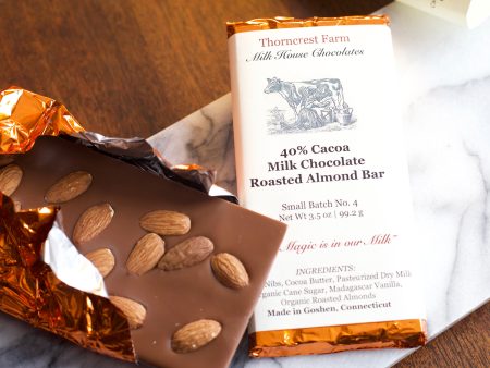 Milk Chocolate Roasted Almond Bar For Discount