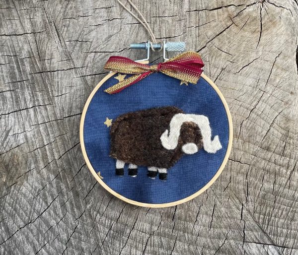 Fabric Musk Ox Ornament by Sew Dutch Sisters Hot on Sale