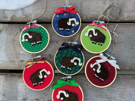 Fabric Musk Ox Ornament by Sew Dutch Sisters Hot on Sale