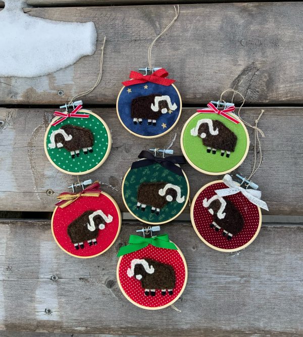 Fabric Musk Ox Ornament by Sew Dutch Sisters Hot on Sale