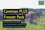 Caveman PLUS Freezer Pack- Organic Grass Finished- 30 lb of Beef Supply