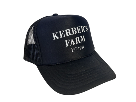 Black Kerber s Farm Trucker Hat Discount