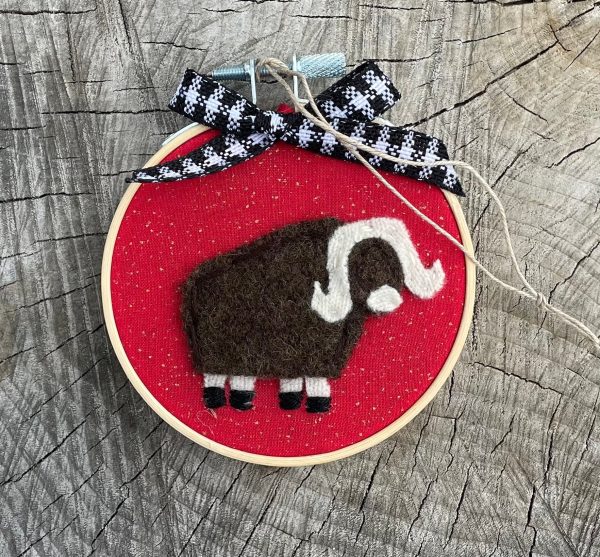 Fabric Musk Ox Ornament by Sew Dutch Sisters Hot on Sale