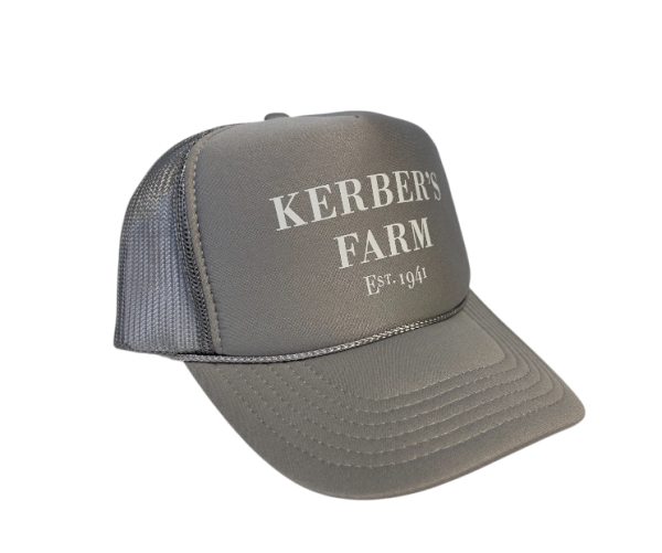 Light Gray Kerber s Farm Trucker Hat Fashion