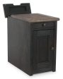 Tyler Creek Chairside End Table with USB Ports & Outlets Online