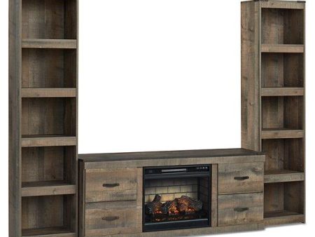 Trinell 3-Piece Entertainment Center with Electric Fireplace Online now