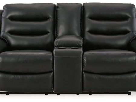 Warlin Power Reclining Loveseat with Console on Sale