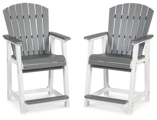 Transville Outdoor Counter Height Bar Stool (Set of 2) Online