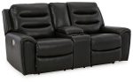 Warlin Power Reclining Loveseat with Console on Sale