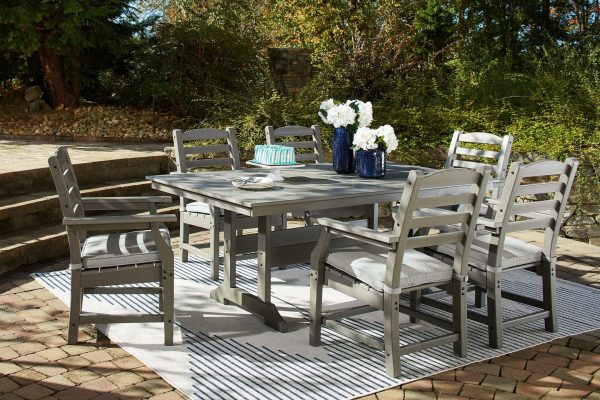 Visola Outdoor Dining Table with 6 Chairs Online now