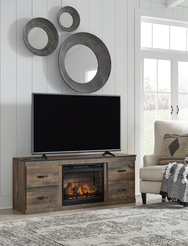 Trinell TV Stand with Electric Fireplace Sale