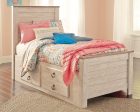 Willowton Bed with 2 Storage Drawers Online Hot Sale