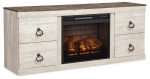 Willowton TV Stand with Electric Fireplace Discount