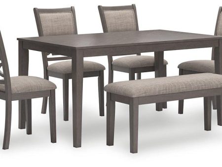 Wrenning Dining Table and 4 Chairs and Bench (Set of 6) For Cheap