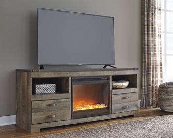 Trinell 63  TV Stand with Electric Fireplace For Cheap