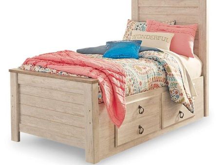 Willowton Bed with 2 Storage Drawers Online Hot Sale