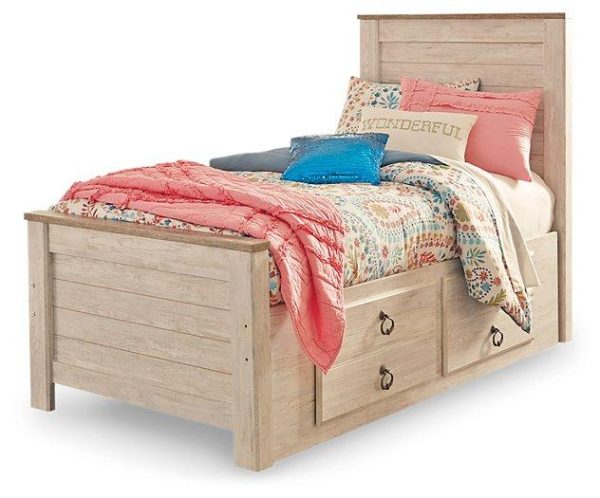 Willowton Bed with 2 Storage Drawers Online Hot Sale