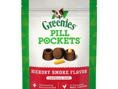 Pill Pockets Dog Treats - Hickory Smoke Flavor Capsules - 7.9 oz - (Approx. 30 Treats) by Greenies Supply