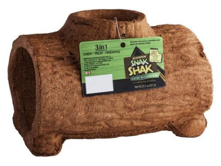 3 in 1 Edible Snack Shak Activity Log Large Log (Guinea Pig & Rabbit) by Ecotrition Online