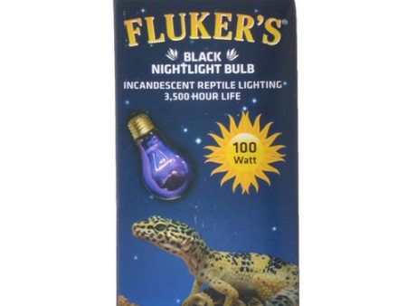 Black Nightlight Incandescent Bulb 100 Watt by Flukers For Discount