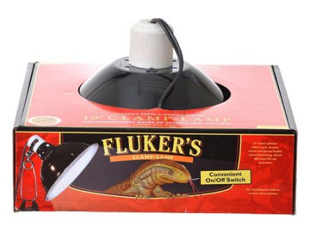 Clamp Lamp with Switch 250 Watt (10  Diameter) by Flukers Supply