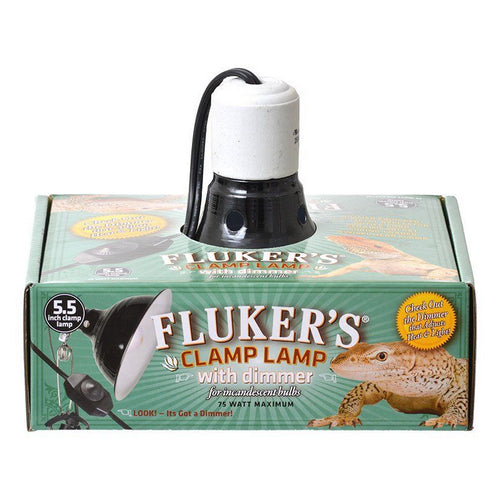 Clamp Lamp with Dimmer 75 Watt (5.5  Diameter) by Flukers Online Sale