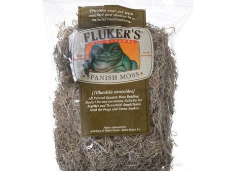 All Natural Spanish Moss Bedding Large (8 Dry Quarts) by Flukers Supply