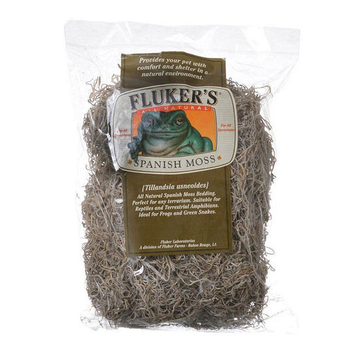 All Natural Spanish Moss Bedding Large (8 Dry Quarts) by Flukers Supply