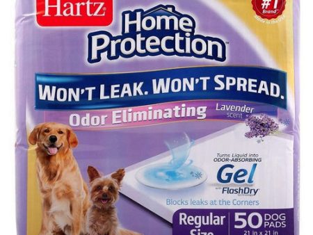 Home Protection Lavender Scent Odor Eliminating Dog Pads - Regular 50 count by Hartz on Sale