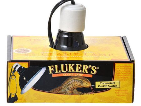 Clamp Lamp with Switch 75 Watt (5.5  Diameter) by Flukers For Sale