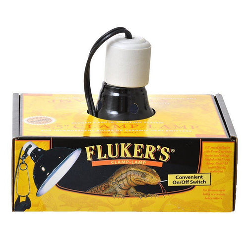 Clamp Lamp with Switch 75 Watt (5.5  Diameter) by Flukers For Sale