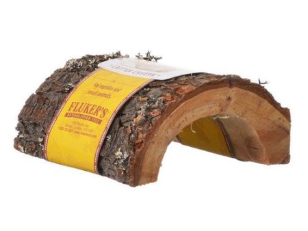 Critter Cavern Half-Log Medium (5.5 L x 5.5 W x 3.5 H) by Flukers Supply