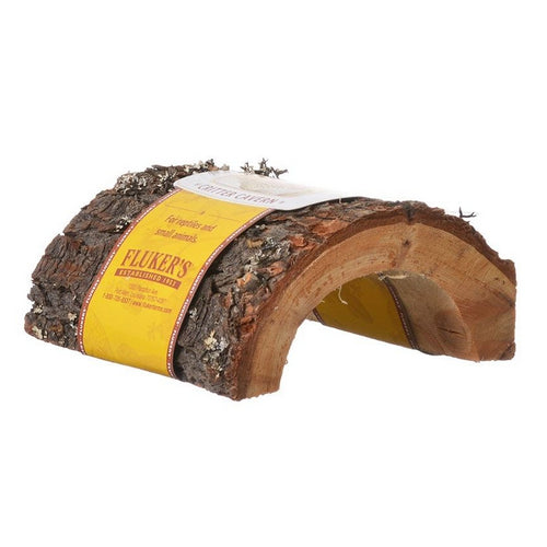 Critter Cavern Half-Log Medium (5.5 L x 5.5 W x 3.5 H) by Flukers Supply