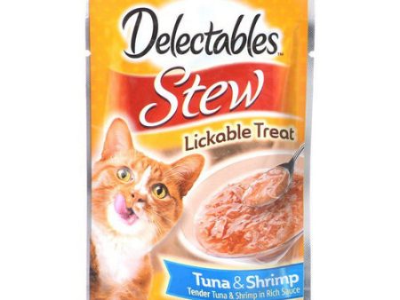 Delectables Stew Lickable Cat Treats - Tuna & Shrimp 1.4 oz by Hartz Discount