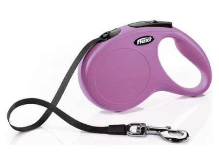 Classic Pink Retractable Dog Leash Medium 16  Long by Flexi Hot on Sale