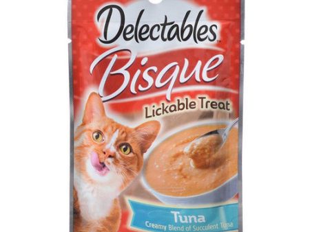 Delectables Bisque Lickable Cat Treats - Tuna 1.4 oz by Hartz on Sale